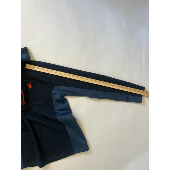 Spyder Outbound Half Zip Mid-Weight Mock Neck Sweater 1/4 Zip Navy Size Large - Picture 6 of 10